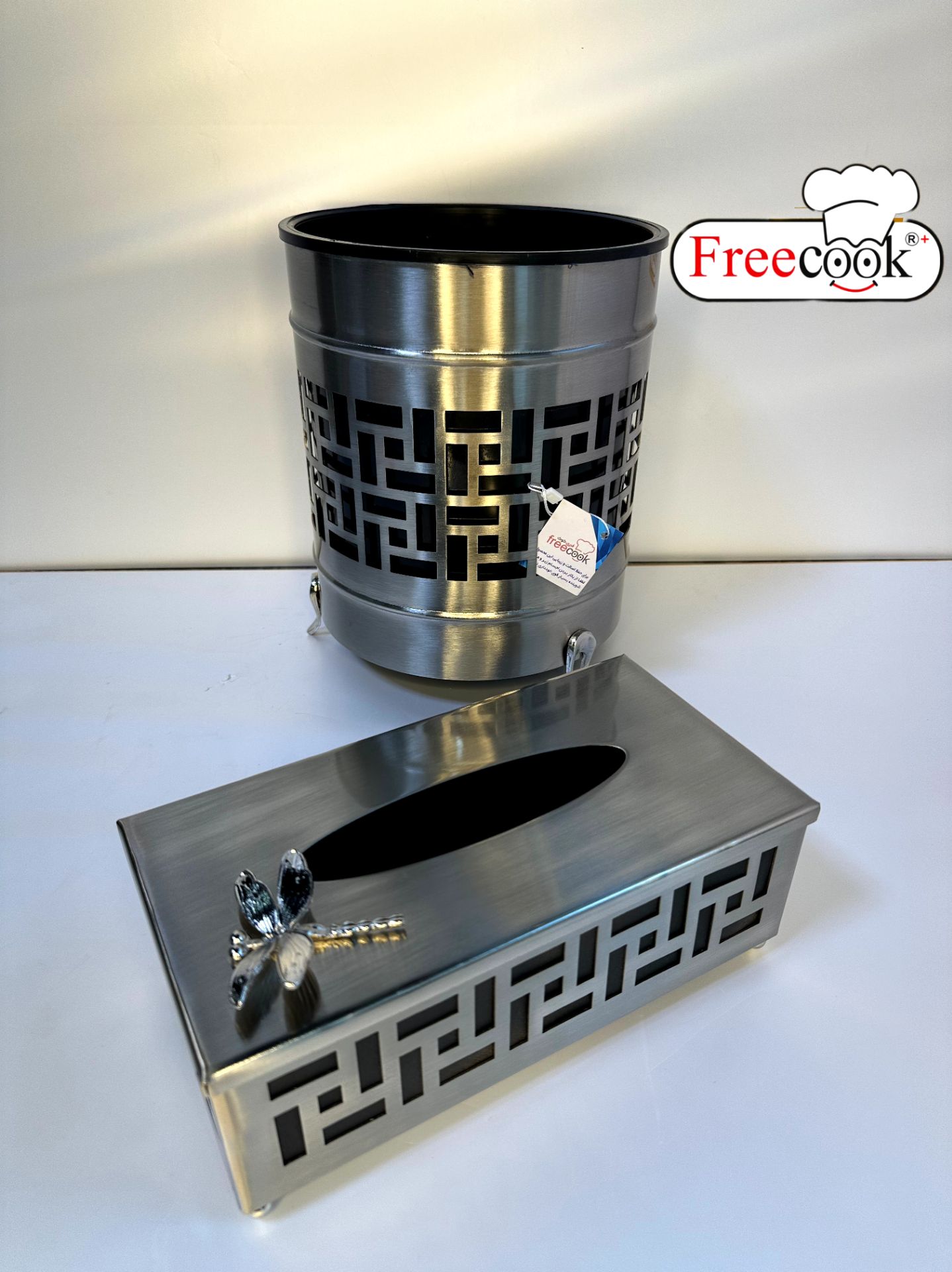 سطل و جادستمال فلزی طرح آجری