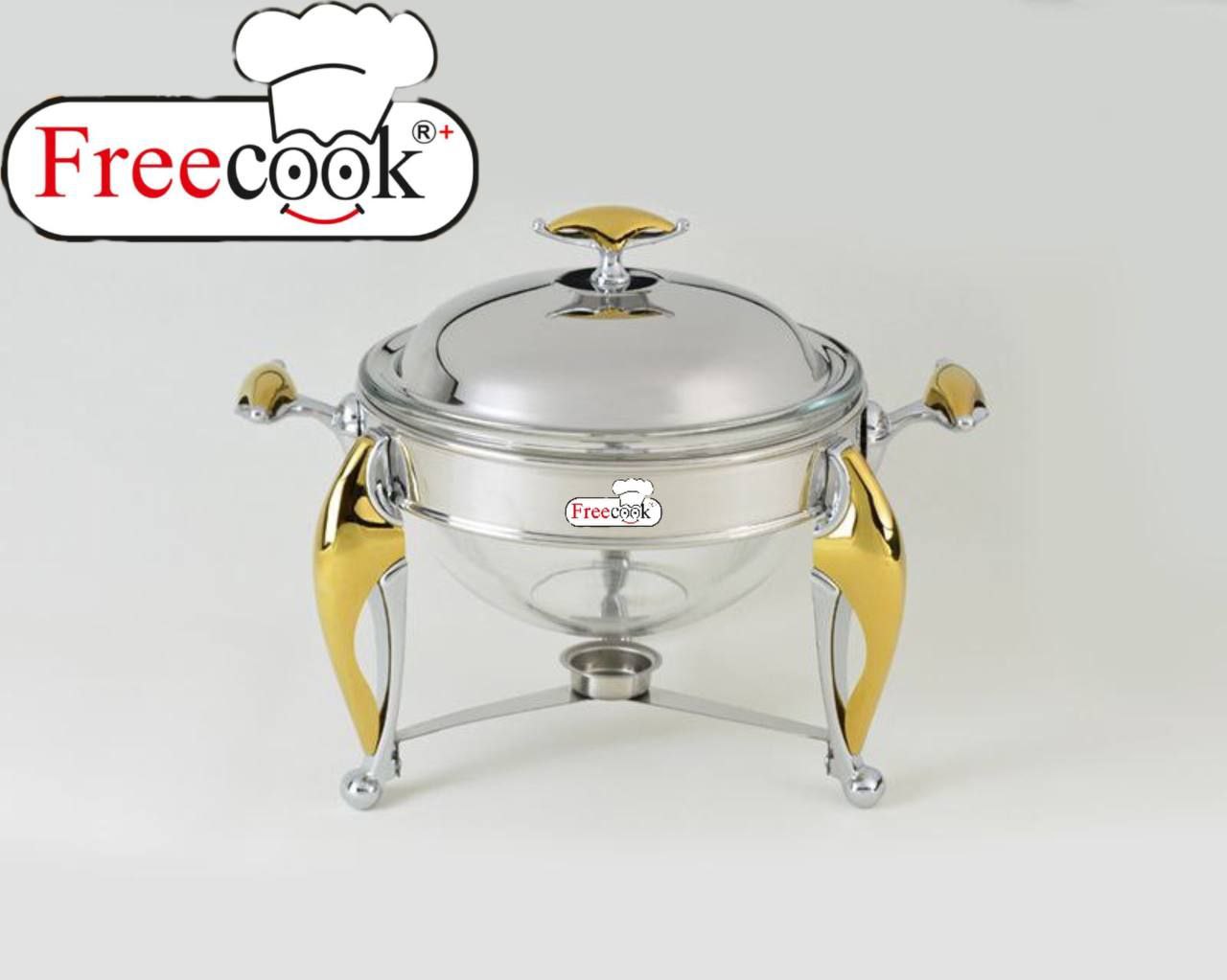 سوفله سوپ خوری استیل (طرح دسته النا طلایی)