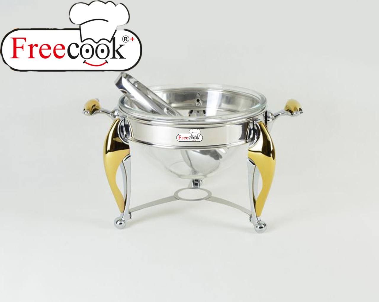 سالاد خوری استیل (طرح دسته النا طلایی)