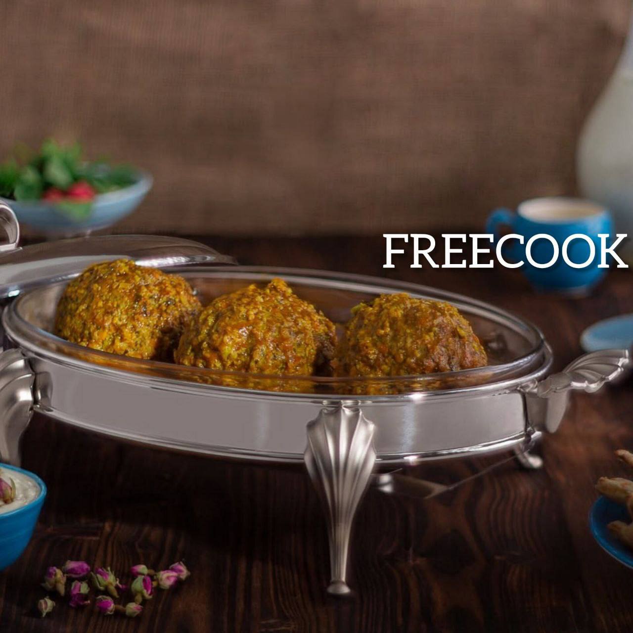 سوفله بیضی کوچک  استیل (طرح دسته رویال نقره ای)