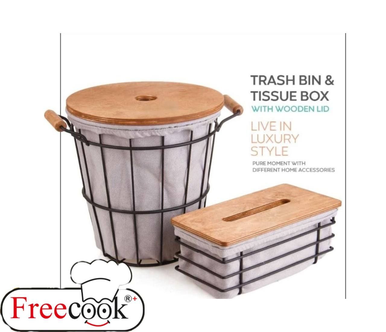 سطل و جادستمال فلزی مشکی