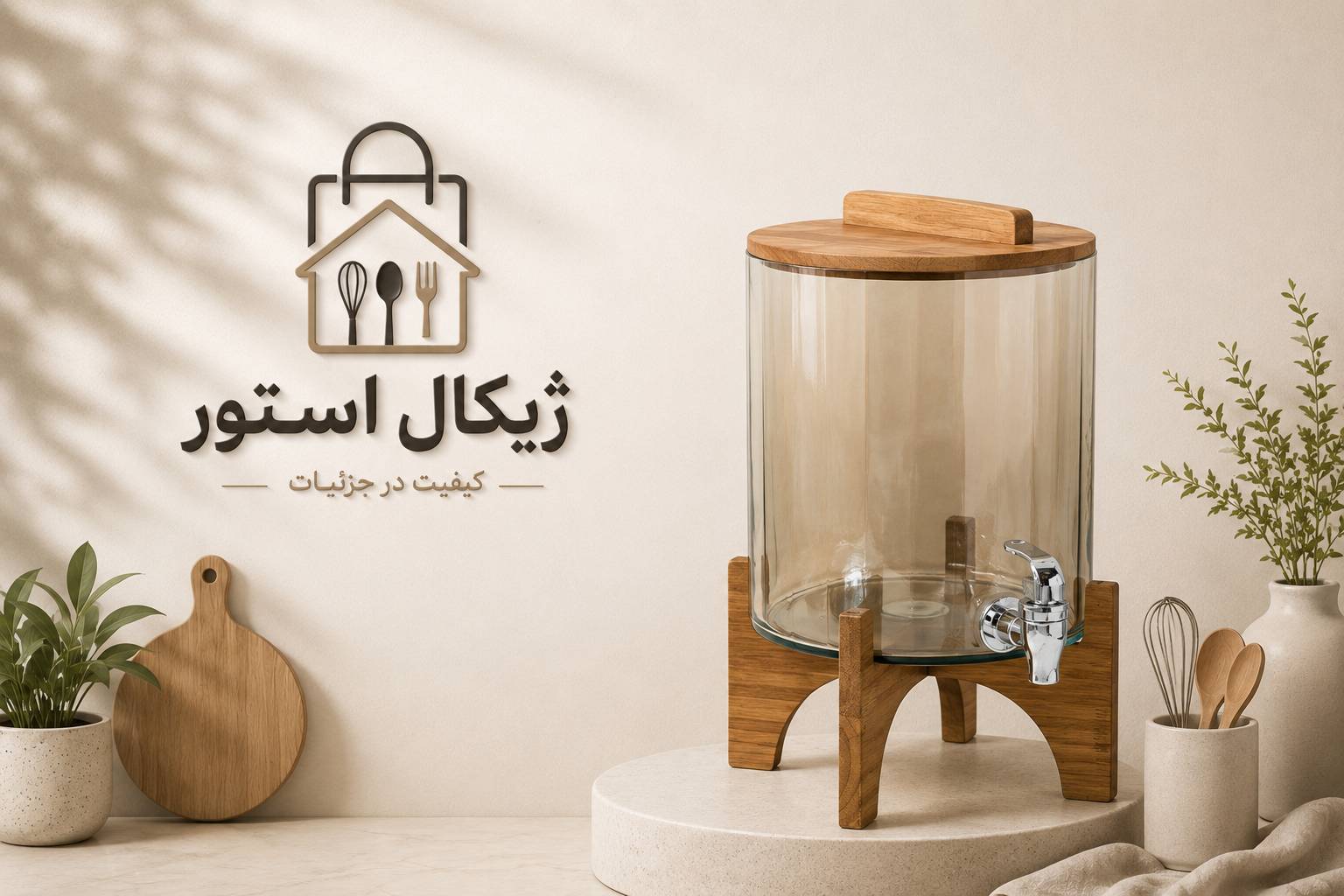 کلمن(شربت خوری )استوانه طرح شامپاینی