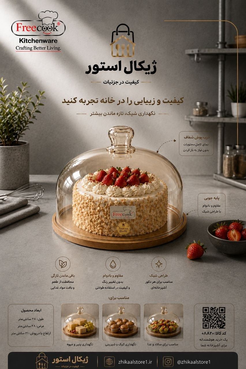 کیک خوری گرد (مدل شامپاینی)