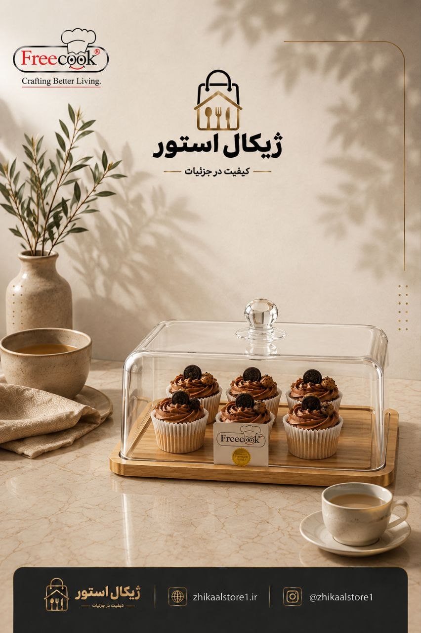 کیک خوری چهارگوش  (مدل ساده )