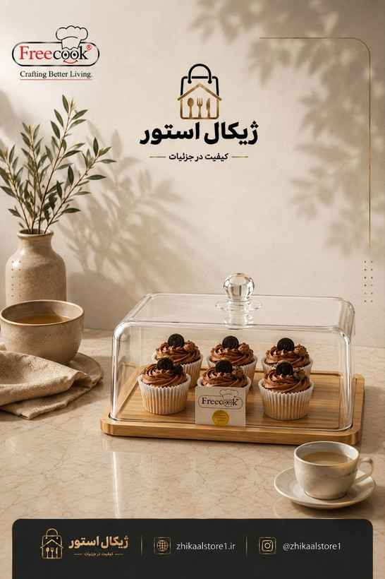 کیک خوری چهارگوش (مدل ساده )