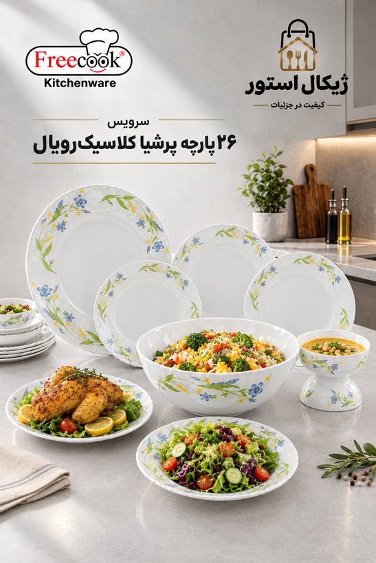 سرویس ۲۶پارچه آرکوپال(مدل کلاسیک رویال)