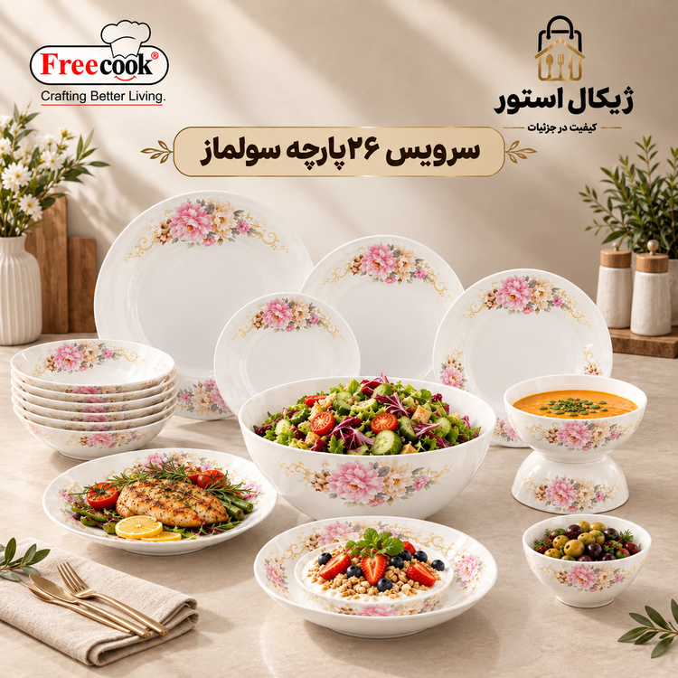 سرویس ۲۶پارچه آرکوپال(مدل سولماز)