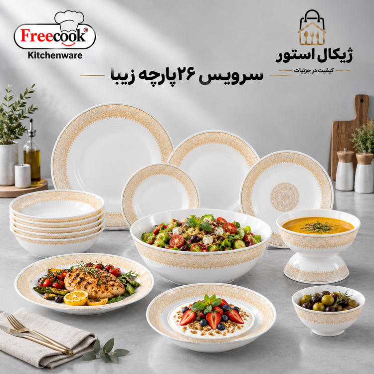 سرویس ۲۶پارچه آرکوپال(مدل زیبا)